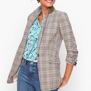 Talbots plus size plaid blazer